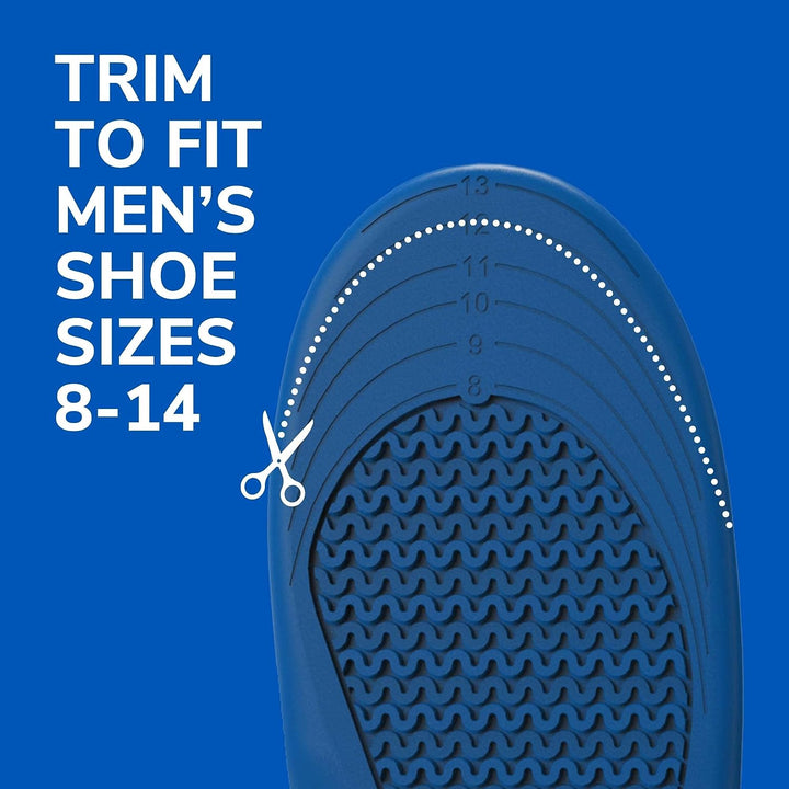 Dr. Scholl’s Extra Support Insoles Superior Shock Absorption and Reinforced Arch Support for Big & Tall Men to Reduce Muscle Fatigue So You Can Stay on Your Feet Longer (for Men's 8-14) - 3alababak