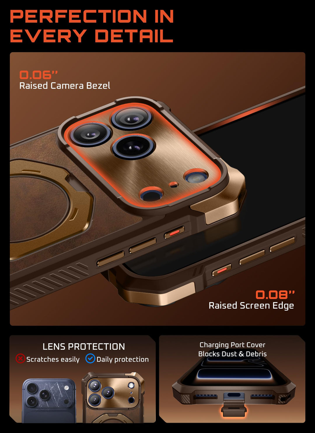 SUPCASE for iPhone 17 Pro Max Case with Kickstand (Unicorn Beetle Grip), [Camera Control Cover] [Compatible with MagSafe] [Military-Grade Drop Protection] Heavy Duty Magnetic Phone Case