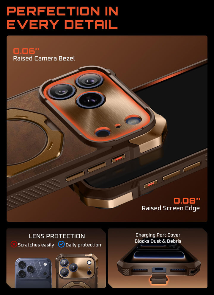 SUPCASE for iPhone 17 Pro Max Case with Kickstand (Unicorn Beetle Grip), [Camera Control Cover] [Compatible with MagSafe] [Military-Grade Drop Protection] Heavy Duty Magnetic Phone Case