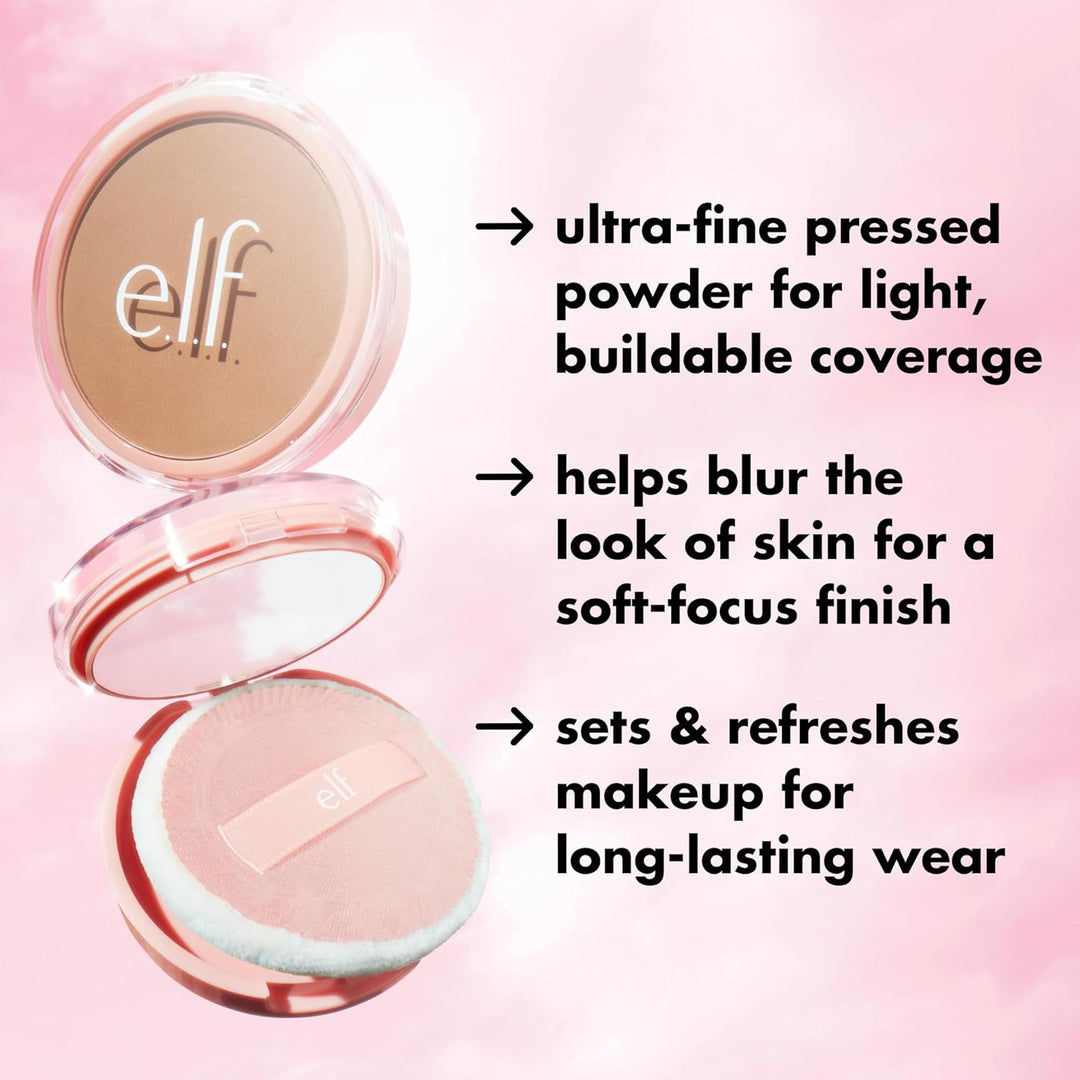 e.l.f. Halo Glow Powder Filter, Ultra-fine Finishing Powder, Smooths The Look of Pores &amp; Fine Lines, Creates A Soft-Focus Glow, Vegan &amp; Cruelty-Free