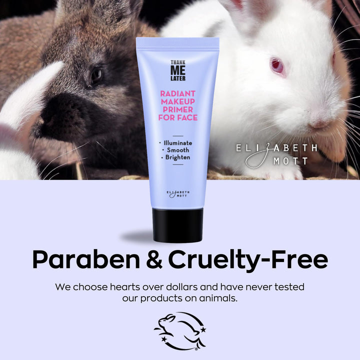 Elizabeth Mott Thank Me Later Glow Enhancer - Hydrating Face Primer &amp; Highlighter for Radiant Skin, Vegan &amp; Cruelty-Free, No Sulfates, Parabens, or Phthalates  - 30g