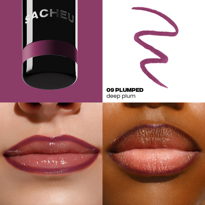 Sacheu Lip Liner STAY-N Peel Off Lip Stain — Long Lasting Matte Lip Tattoo Transfer Proof Lipstain Infused with Hyaluronic Acid &amp; Vitamin E for All Skin Types — Vegan &amp; Cruelty-Free