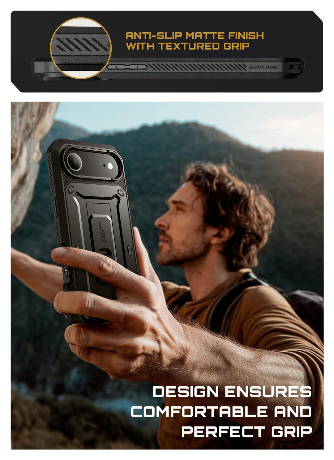 SUPCASE for iPhone Case, Belt Clip, Military-Grade Protection, Built-in Kickstand &amp; Screen Protector, Camera Control, Heavy-Duty Phone Case, Unicorn Beetle Pro