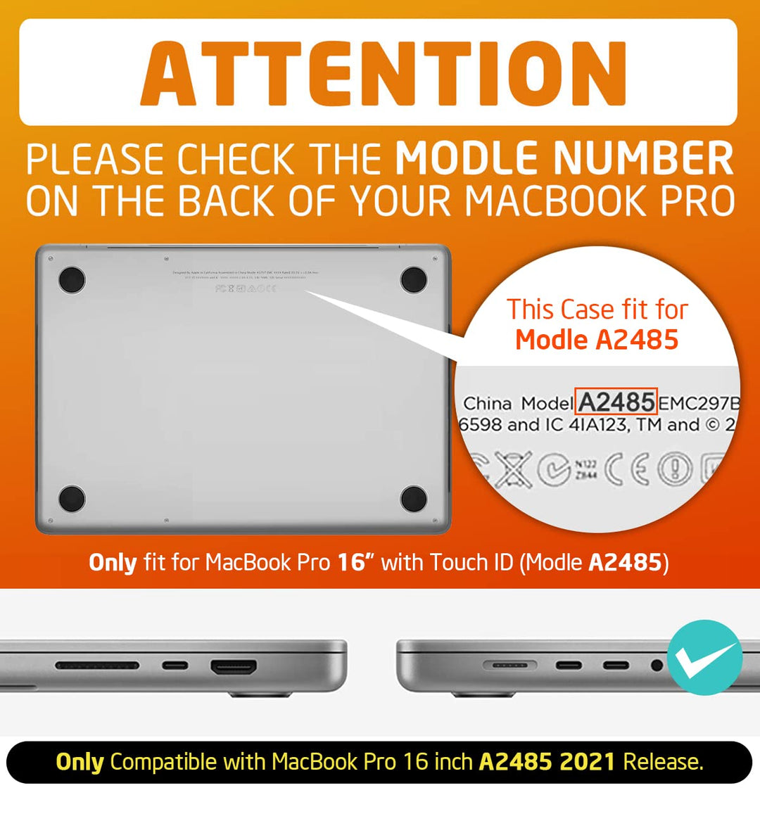 SUPCASE for MacBook Pro 16 Inch Case with Stand 2024-2021 (Unicorn Beetle Pro), M4/M3/M2/M1 Pro/Max A3403 A3186 A2991 A2780 A2485 Heavy Duty Hard Shell Protective Cover for MacBook Pro 16", Black