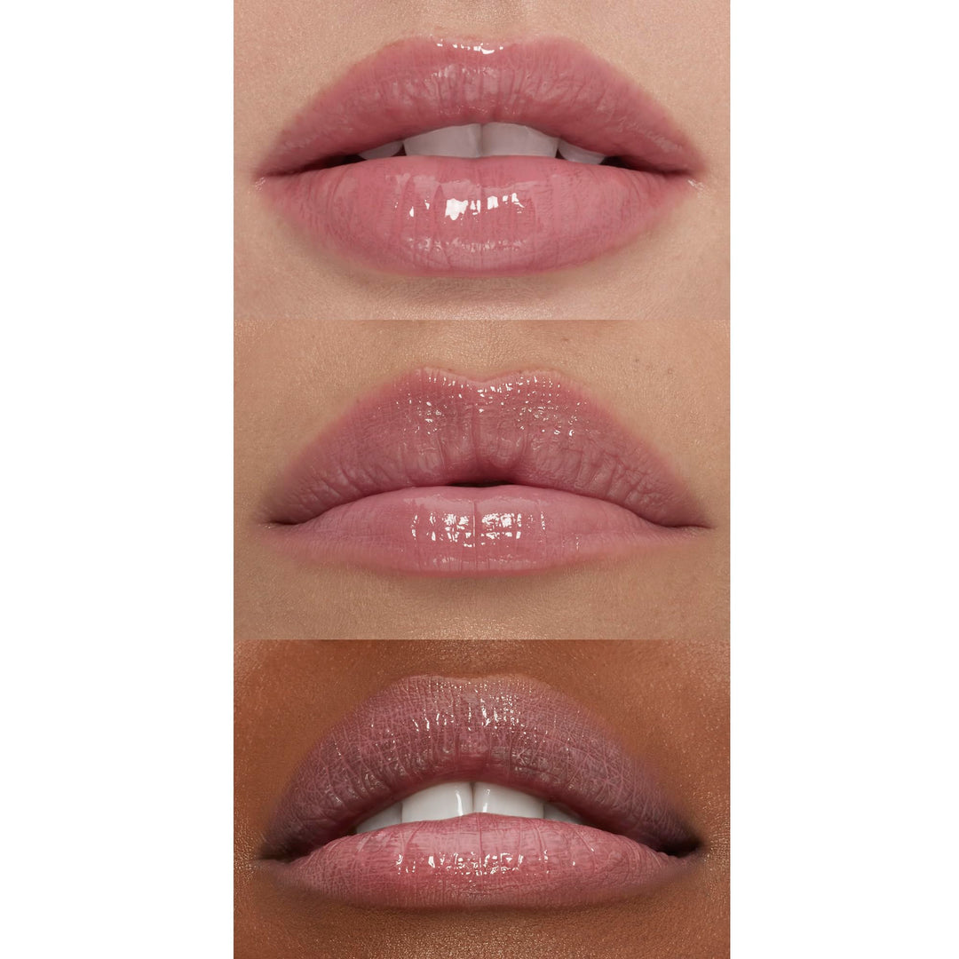 e.l.f. Lip Plumping Gloss, Hydrating, Nourishing, Invigorating, High-Shine, Plumps, Volumizes, Cools, Soothes, Champagne Glam, Shimmer, 0.1 Oz