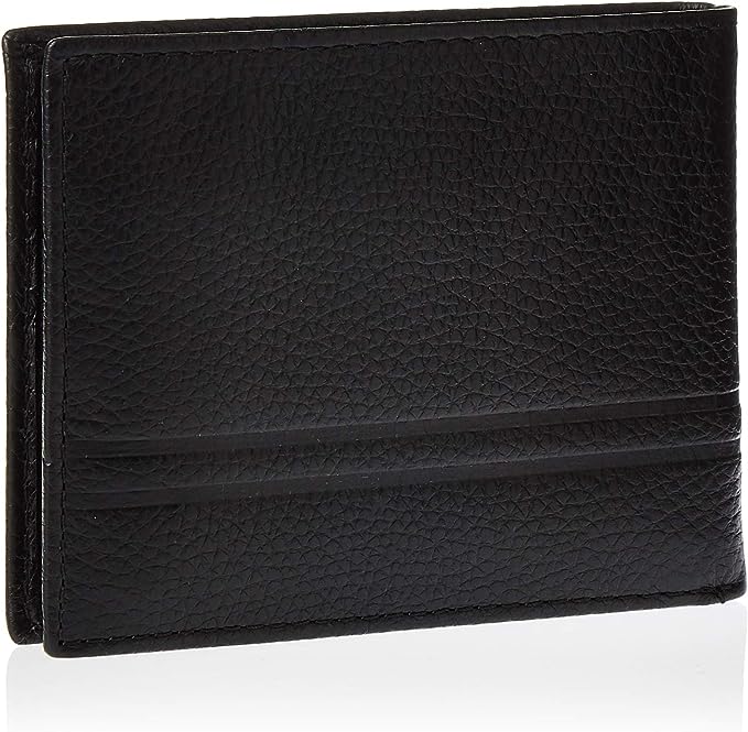 Fossil Men's Bifold Leather Wallet ML4005001, Black - 3alababak