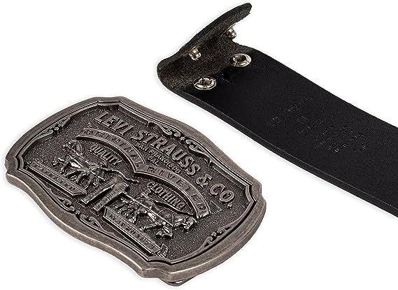 Levi's Men's Everyday Jean Belt with Removable Plaque Buckle - 3alababak