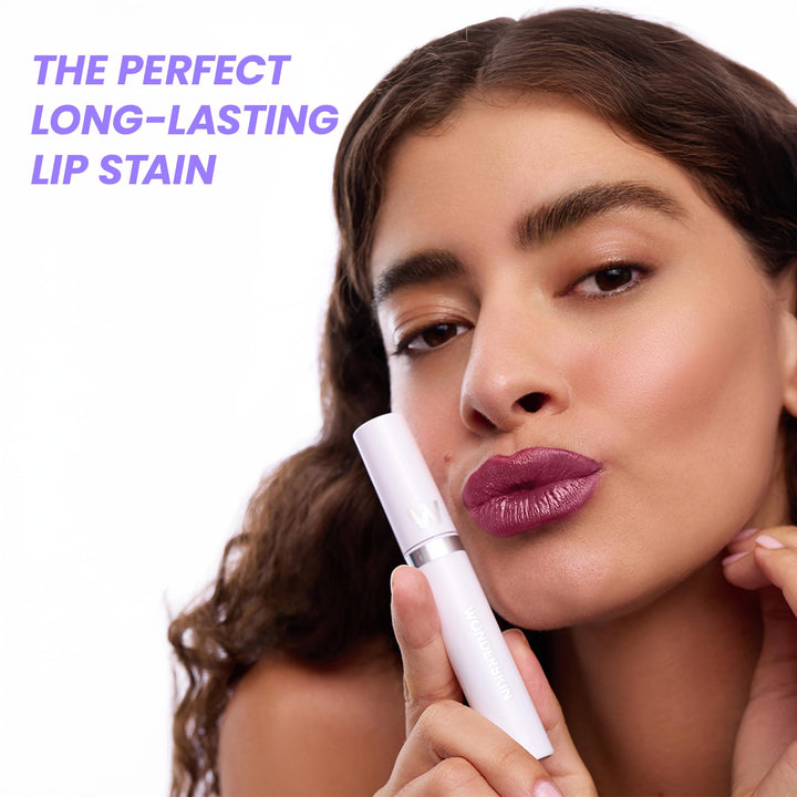 Wonderskin Wonder Blading All Day Lip Stain Peel Off Masque - Long Lasting, Waterproof and Transfer Proof Nude Lip Tint, Matte Finish Peel Off Lip Stain
