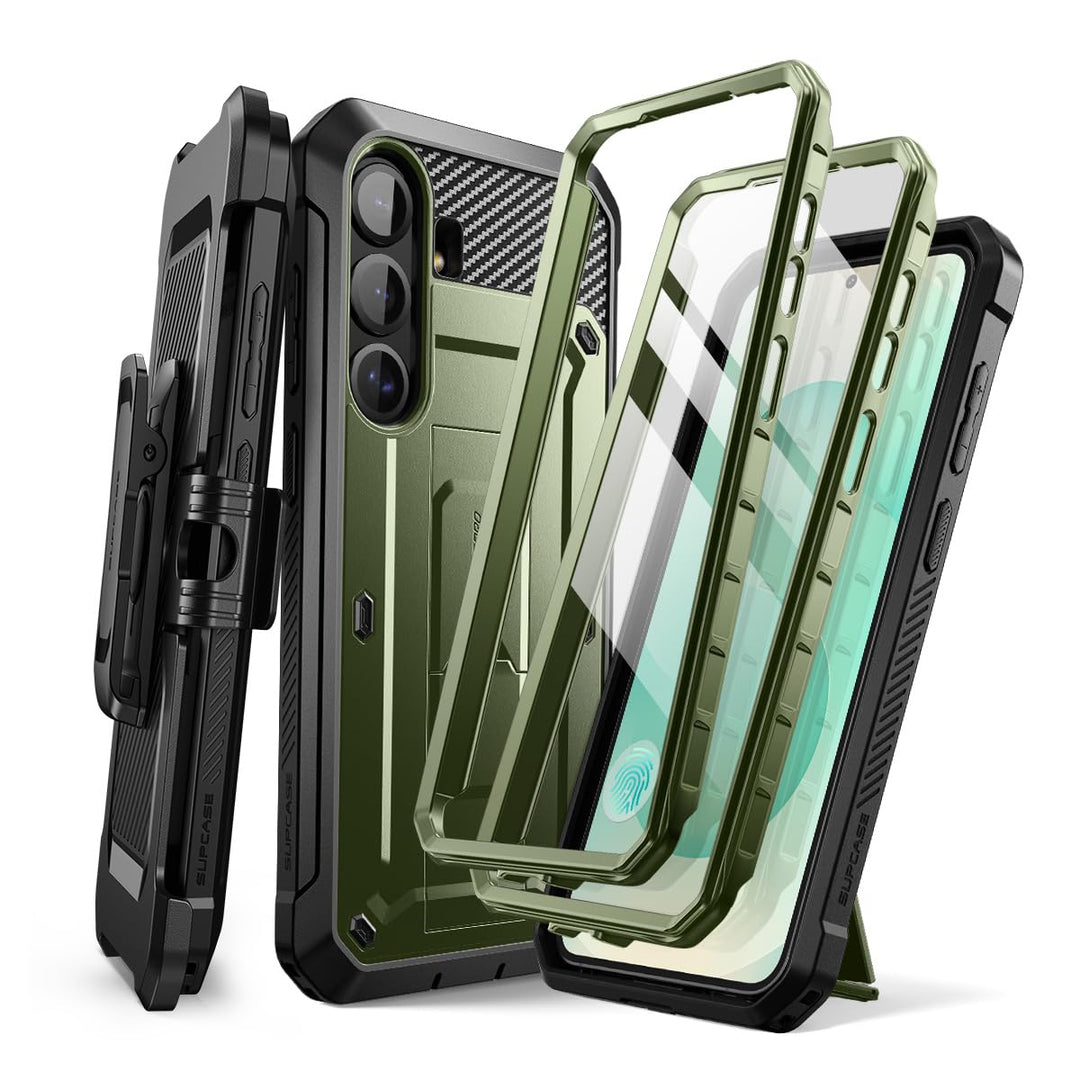 SUPCASE for Samsung Galaxy S25 Plus Case with Stand (Unicorn Beetle Pro), [2 Front Frames] [Built-in Screen Protector & Belt-Clip] Military-Grade Protection Phone Case for Galaxy S25 Plus 6.7"