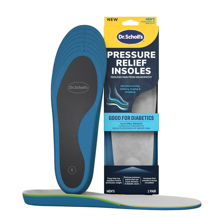 Dr. Scholl’s Pressure Relief Insoles - The Only Proven Insole to Reduce Episodes of Nerve Pain, Neuropathy Pain Relief for Feet, Good for Diabetics, Reduces Foot Pressure.