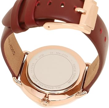 Michael Kors Women's Portia Watch Analog-Quartz Leather Calfskin Strap Model MK2711