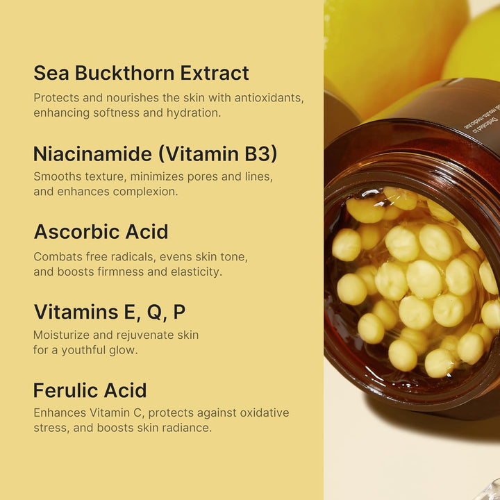 medicube Capsule Cream with Deep Vitamin C | Liposome Vitamin C Golden Capsule for Radiance &amp; Firm-Looking Skin | Hydrating Glow Gel Texture | Korean Skincare, 1.94 oz