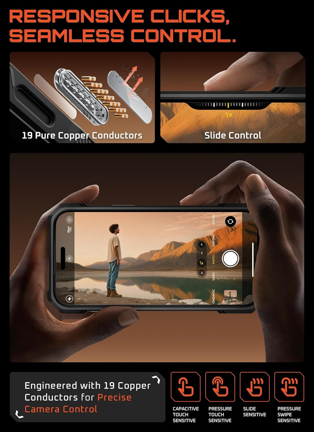 SUPCASE for iPhone 17 Pro Case with Kickstand (Unicorn Beetle Grip), [Camera Control Cover] [Compatible with MagSafe] [Military-Grade Drop Protection] Heavy Duty Magnetic Phone Case