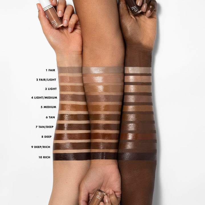 e.l.f. Camo Liquid Bronzer & Contour, Silky Highly Pigmented Formula, Creates a Long-Lasting Bronzed Glow & Natural Look, Vegan & Cruelty-Free