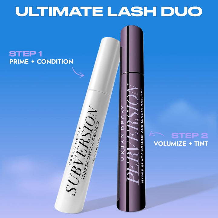 Urban Decay Perversion Volumizing Mascara - Intense Black Lengthening Mascara, Smudge-Resistant, Flake-free, Buildable Lash Volume & Length, Curling & Separating, Vegan Formula, Cruelty-free