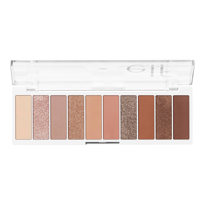 e.l.f. Perfect 10 Eyeshadow Palette, Ten Ultra-pigmented Neutral Shades, Blendable Formula, Vegan & Cruelty-free
