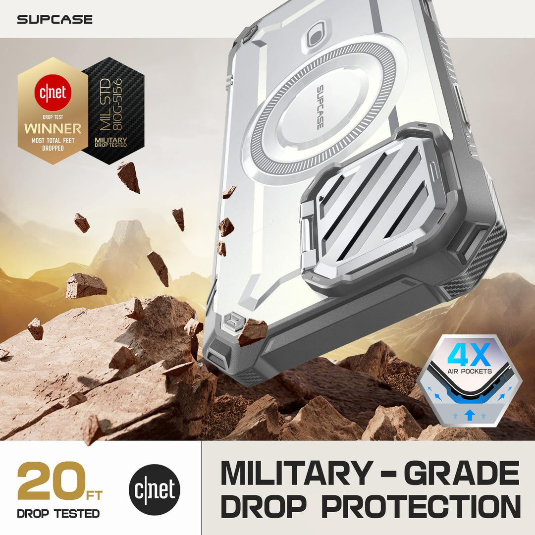 SUPCASE for iPhone 16 Pro Case 6.3'' 2024 with Camera Control Capture Button (UBMag XT), [Compatible with MagSafe] [Camera Cover Stand] [Military-Grade Protection] Rugged Magnetic Phone Case