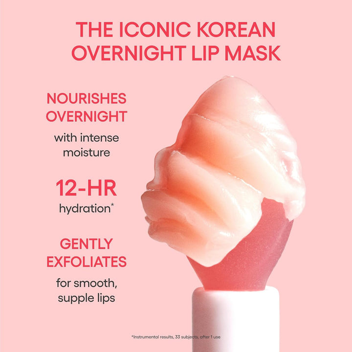 LANEIGE Midnight Minis For Dry Lips | Hydrating &amp; Nourishing Overnight Lip Treatment Mask with Vitamin C, Shea &amp; Murumuru Seed Butter