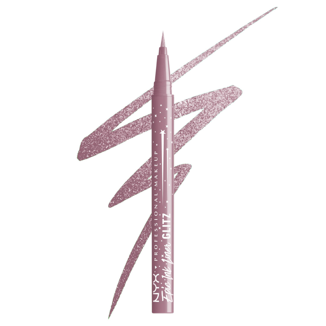 NYX PROFESSIONAL MAKEUP Epic Ink Glitz Liner, Waterproof Metallic Liquid Eyeliner with Vegan Formula 0.03 Fl Oz