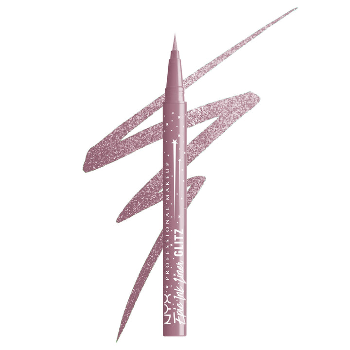 NYX PROFESSIONAL MAKEUP Epic Ink Glitz Liner, Waterproof Metallic Liquid Eyeliner with Vegan Formula 0.03 Fl Oz