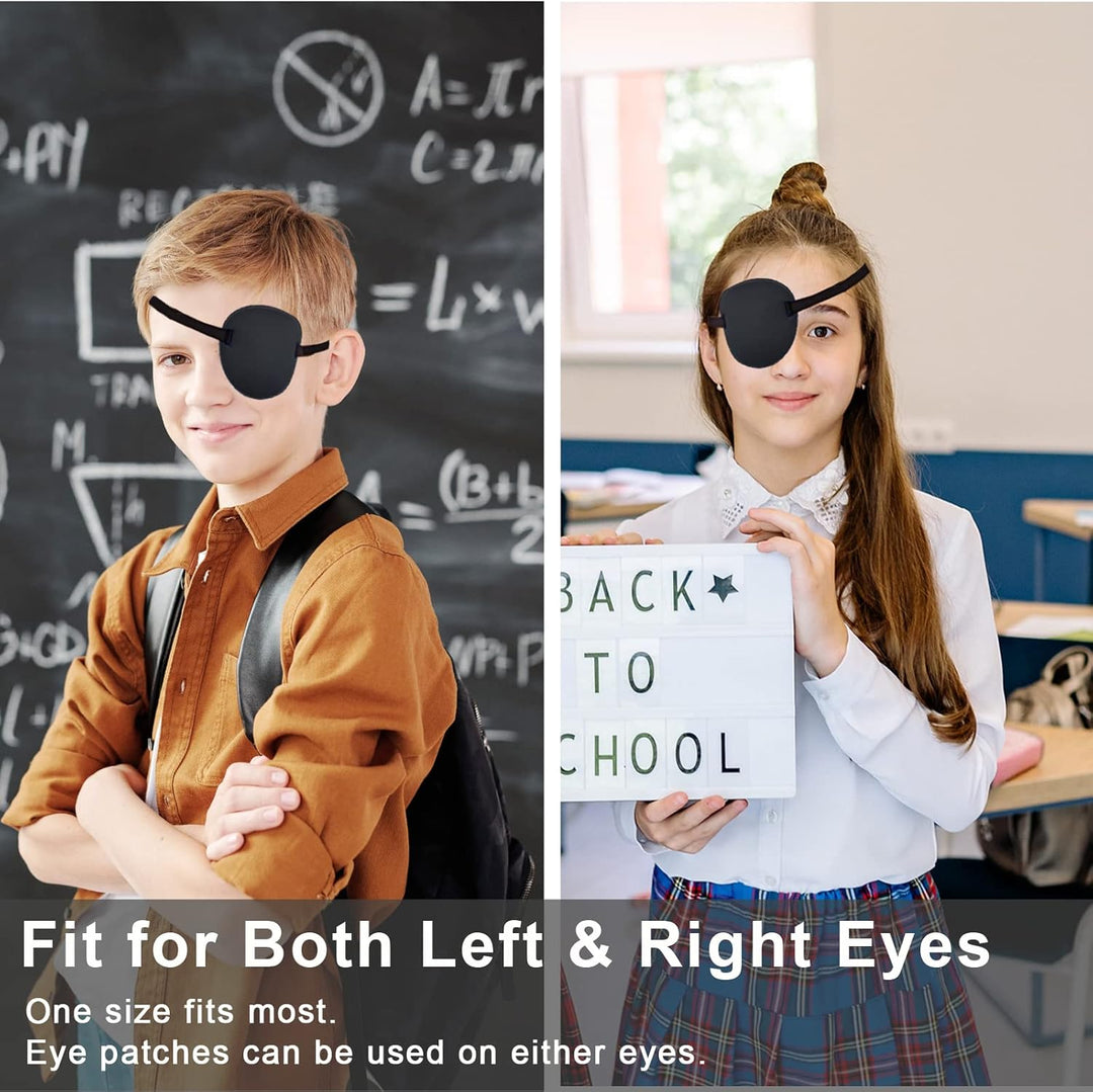 لاصقات عين من ثيسيري، 3 قطع، لاصقات عين قابلة للتعديل، لاصقات عين طبية، لاصقات عين للعين الكسولة أو الغمش للعين اليسرى أو اليمنى، لون أسود