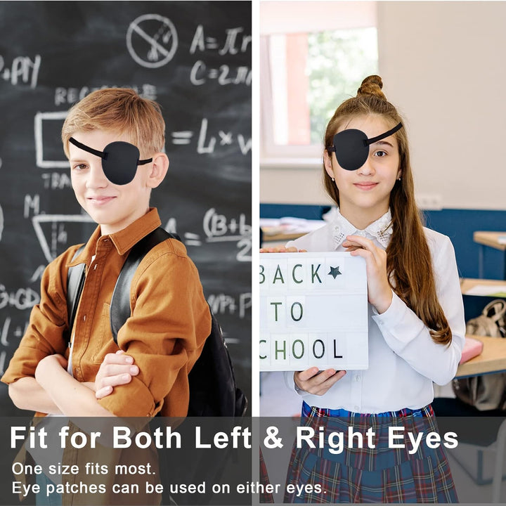 لاصقات عين من ثيسيري، 3 قطع، لاصقات عين قابلة للتعديل، لاصقات عين طبية، لاصقات عين للعين الكسولة أو الغمش للعين اليسرى أو اليمنى، لون أسود