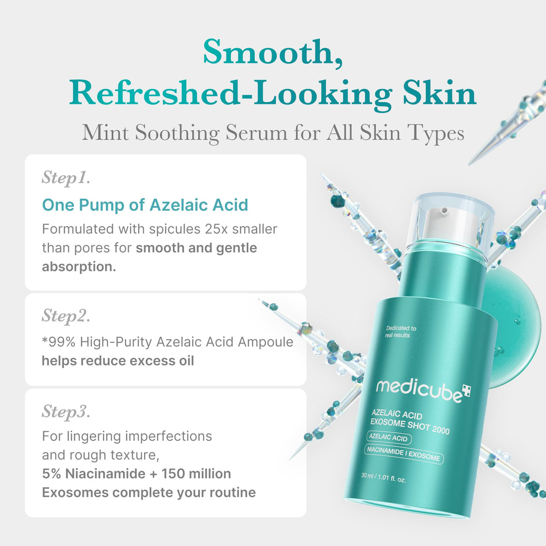 Medicube Exosome Shot Spicule Facial Serum |AHA+BHA+PHA |  Korean Skincare 30 ml