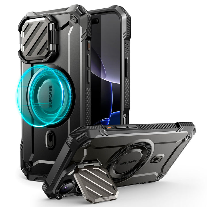 SUPCASE for iPhone 16 Pro Case 6.3'' 2024 with Camera Control Capture Button (UBMag XT), [Compatible with MagSafe] [Camera Cover Stand] [Military-Grade Protection] Rugged Magnetic Phone Case