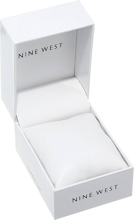 Nine West Women's NW/2099GYGY Crystal Accented Bracelet Watch