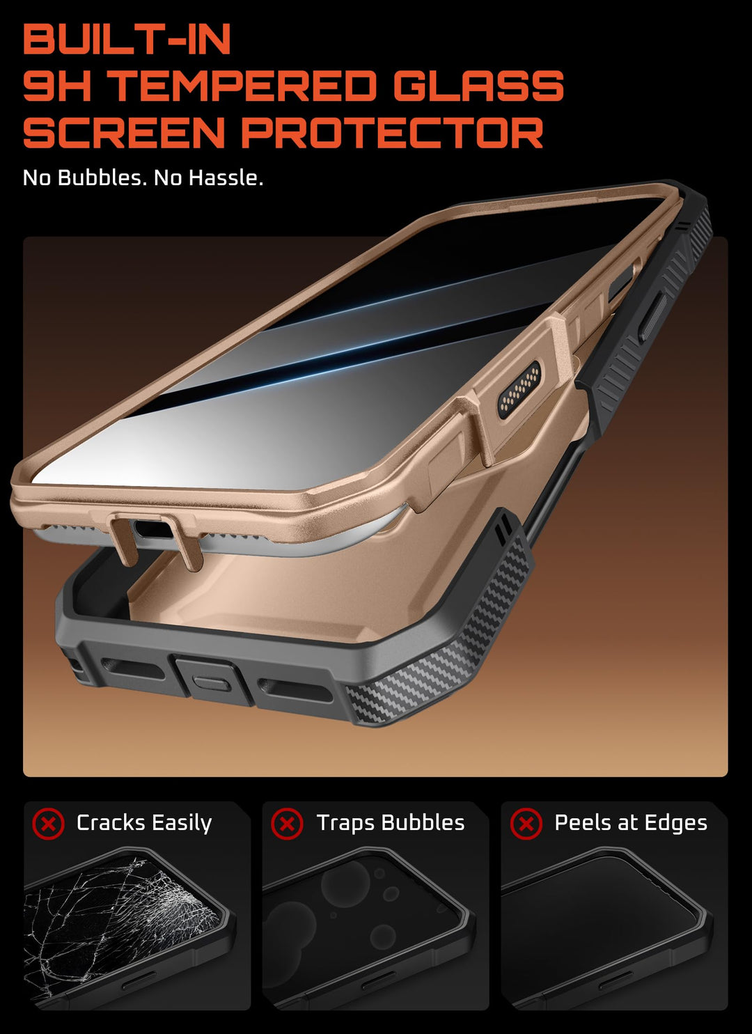 جراب SUPCASE لهاتف iPhone 18 Pro / iPhone 17 Pro، حماية فائقة مع واقي شاشة زجاجي، زر التحكم بالكاميرا، حامل مغناطيسي، متوافق مع MagSafe، جراب حماية كامل للجسم Unicorn Beetle Grip Pro