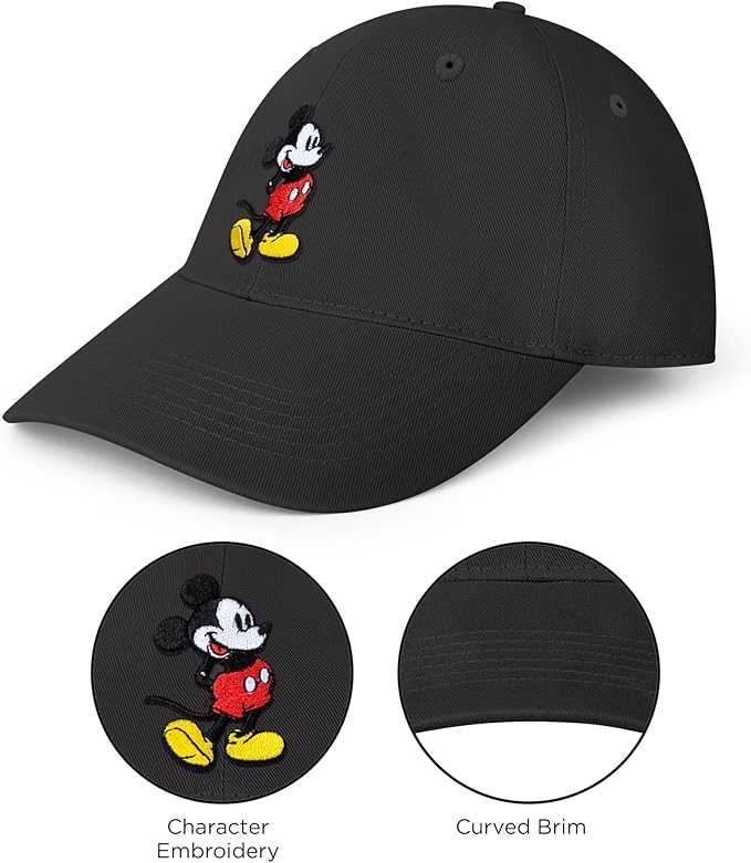 Disney Adult Baseball Cap, Mickey Mouse Adjustable Dad Hat