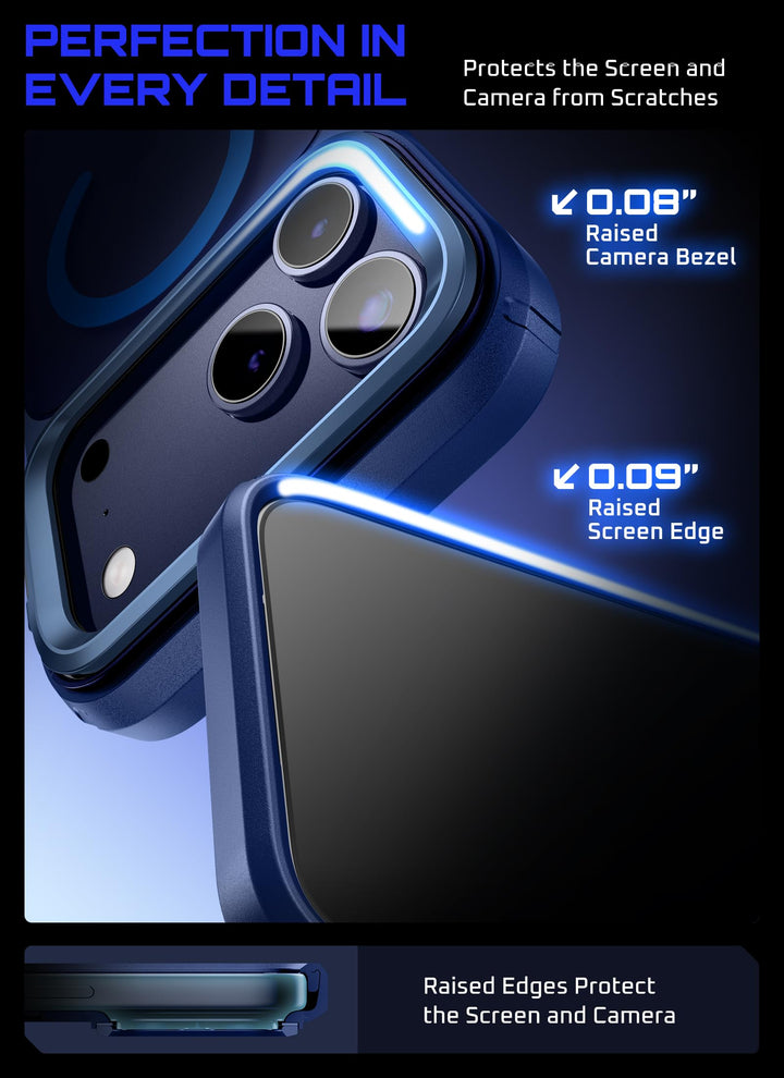 جراب SUPCASE لهاتف iPhone 18 Pro Max / 17 Pro Max مع مسند، زر تحكم بالكاميرا، متوافق مع MagSafe، حماية بمعايير عسكرية، ظهر شبه شفاف نحيف، إصدار Unicorn Beetle Mag