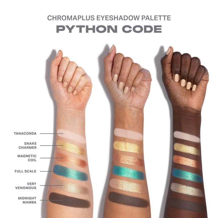 Morphe ChromaPlus 6-Pan Eyeshadow Palette - High Pigment Eye Makeup with Shimmer, Matte &amp; Metallic Eye Shadow - Neutral Eyeshadow Makeup Collection for All-Day Wear