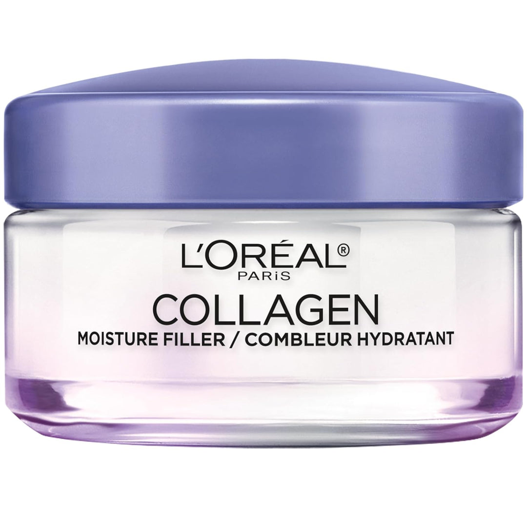 L’Oreal Paris Collagen Daily Face Moisturizer, Anti Aging Face Cream to Reduce Wrinkles and Provide Intense Hydration, 1.7 oz - Frangranced