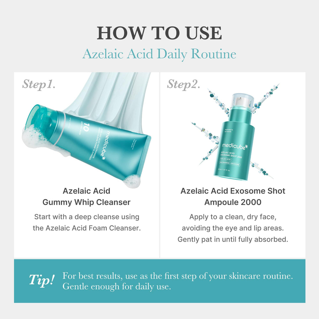 Medicube Exosome Shot Spicule Facial Serum |AHA+BHA+PHA |  Korean Skincare 30 ml