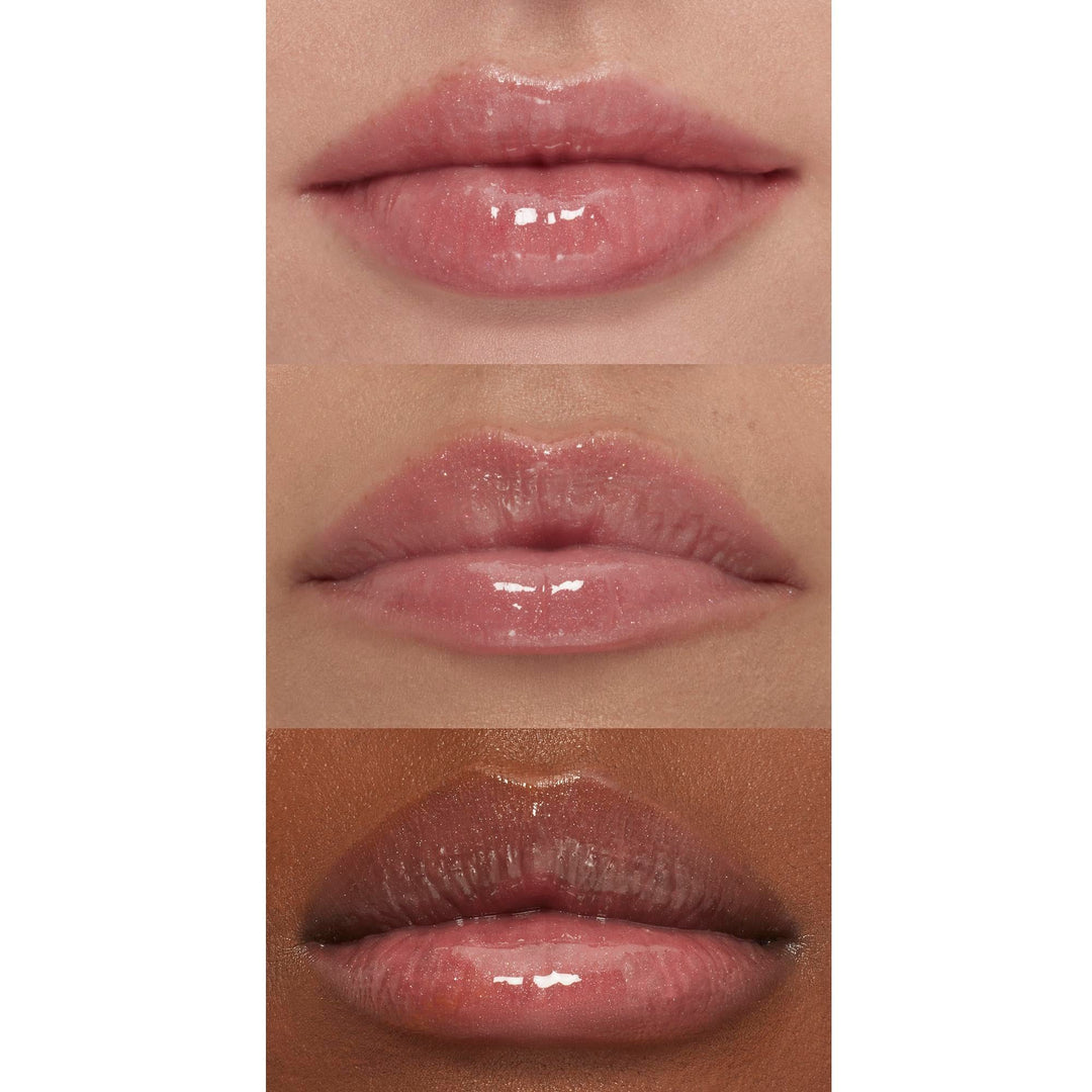 e.l.f. Lip Plumping Gloss, Hydrating, Nourishing, Invigorating, High-Shine, Plumps, Volumizes, Cools, Soothes, Champagne Glam, Shimmer, 0.1 Oz