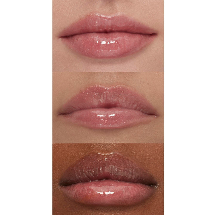 e.l.f. Lip Plumping Gloss, Hydrating, Nourishing, Invigorating, High-Shine, Plumps, Volumizes, Cools, Soothes, Champagne Glam, Shimmer, 0.1 Oz