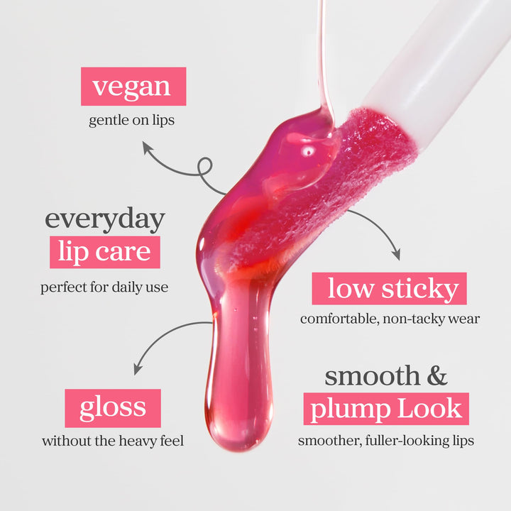 NOONI Korean Lip Oil - Applemint | Long-Lasting, Moisturizing, Plumping, Revitalizing for Dry Lips, Waterproof, No Peel Off, Hydrating, Nourishing Crystal Clear Lip Stain, 0.12 FL Oz