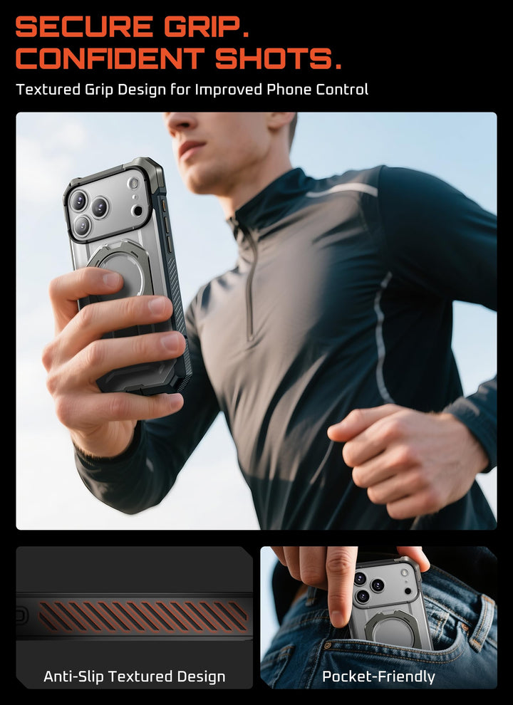 SUPCASE for iPhone 17 Pro Max Case with Kickstand (Unicorn Beetle Grip), [Camera Control Cover] [Compatible with MagSafe] [Military-Grade Drop Protection] Heavy Duty Magnetic Phone Case