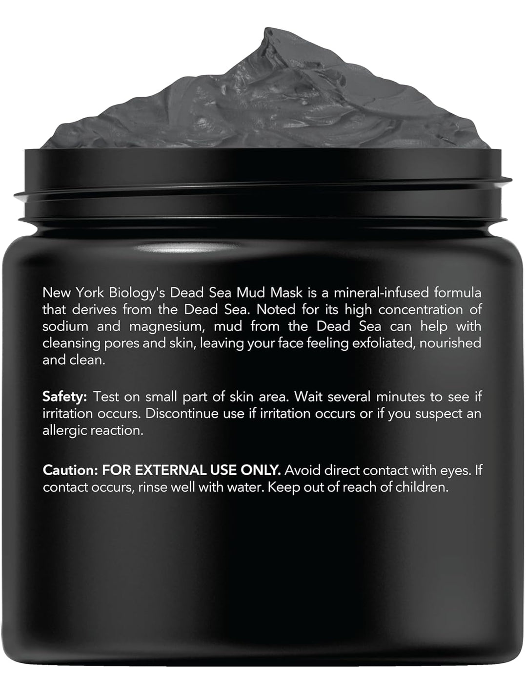 New York Biology Dead Sea Mud Mask for Face and Body | Spa Quality Pore Refiner for Oily Skin | Natural Skincare for Women &amp; Men | Tighten Skin for A Healthier Complexion | 8.8 oz