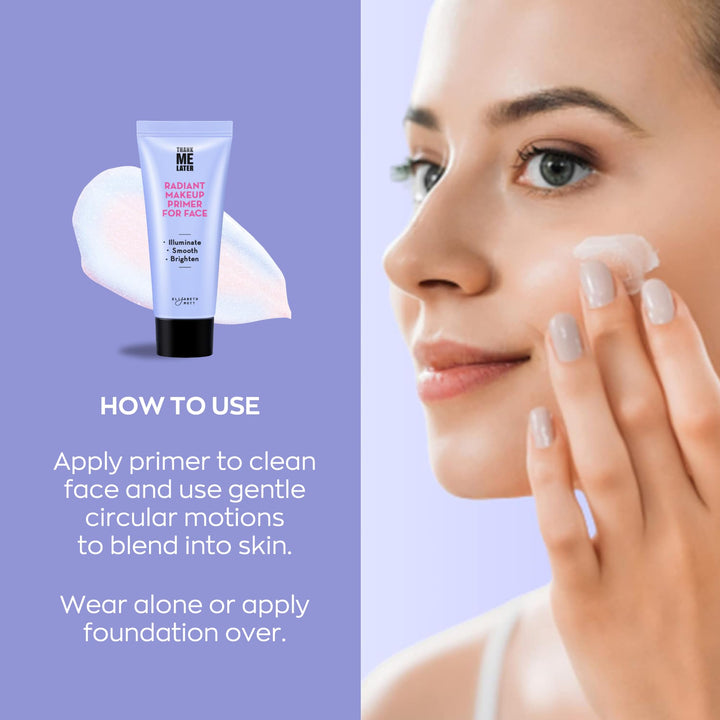 Elizabeth Mott Thank Me Later Glow Enhancer - Hydrating Face Primer &amp; Highlighter for Radiant Skin, Vegan &amp; Cruelty-Free, No Sulfates, Parabens, or Phthalates  - 30g