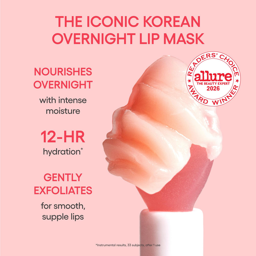LANEIGE Lip Sleeping Mask: Korean Overnight Treatment For Dry Lips | Hydrating &amp; Nourishing Overnight Lip Treatment Mask with Vitamin C, Shea &amp; Murumuru Seed Butter