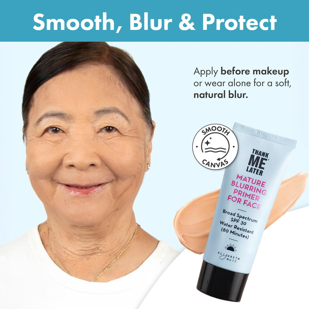 Elizabeth Mott Thank Me Later Glow Enhancer - Hydrating Face Primer &amp; Highlighter for Radiant Skin, Vegan &amp; Cruelty-Free, No Sulfates, Parabens, or Phthalates  - 30g