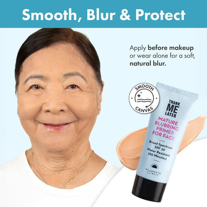 Elizabeth Mott Thank Me Later Glow Enhancer - Hydrating Face Primer &amp; Highlighter for Radiant Skin, Vegan &amp; Cruelty-Free, No Sulfates, Parabens, or Phthalates  - 30g