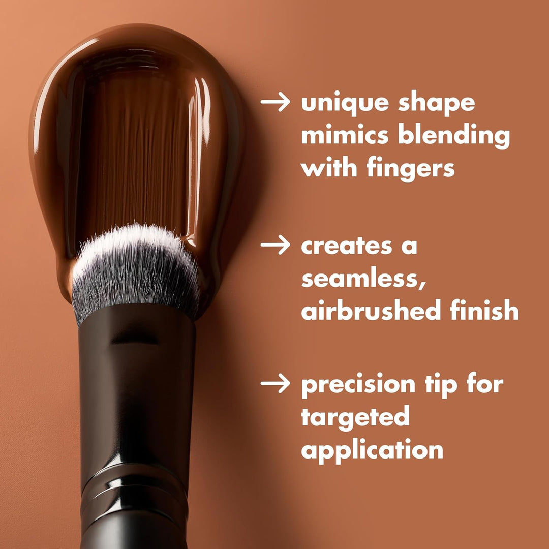 e.l.f. Tap & Blend Concealer Brush, Covers Blemishes & Dark Spots For An Airbrushed Finish With A Precision Tip, Synthetic, Vegan, & Cruelty-Free