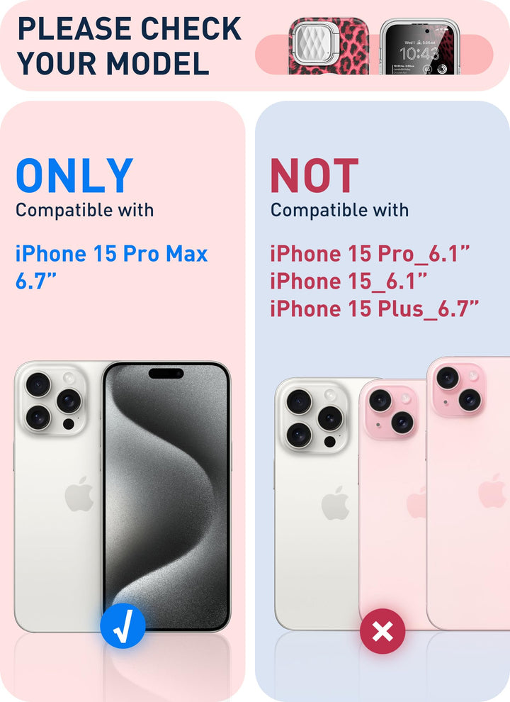 i-Blason Cosmo Magnetic for iPhone 15 Pro Max Case MagSafe with Camera Cover Stand, Slim Style Full-Body Phone Case for iPhone 15 Pro Max with Built-in Screen Protector & Kickstand