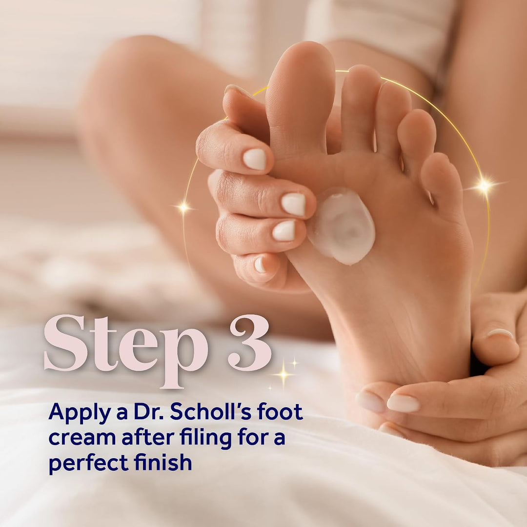 Dr. Scholl’s NanoTech Roller Replacement Heads, Pedi Perfect Pro Foot File Mixed pack, 1x Ultra Coarse removes hard skin, 1x Fine Coarse to smooth and polish, use on wet &amp; dry feet, for foot care