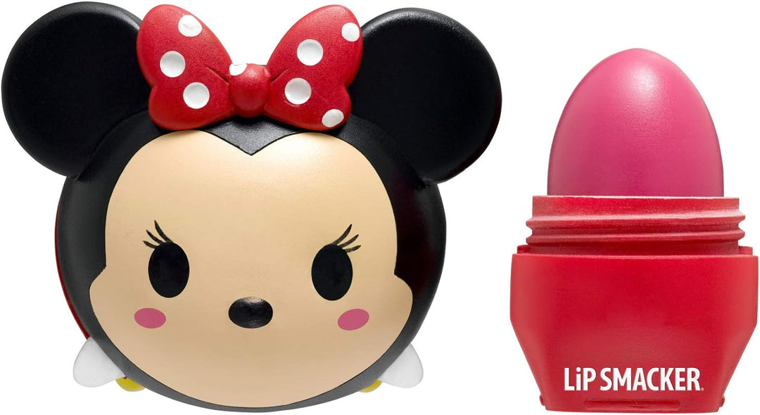 Lip Smacker Disney Minnie Mouse Tsum Tsum Flavored Lip Balm, Minnie Strawberry Lollipop, Clear