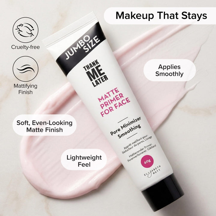 Elizabeth Mott Thank Me Later Glow Enhancer - Hydrating Face Primer &amp; Highlighter for Radiant Skin, Vegan &amp; Cruelty-Free, No Sulfates, Parabens, or Phthalates  - 30g