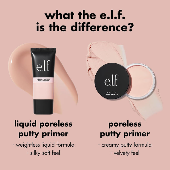 e.l.f. Liquid Poreless Putty Primer, Lightweight Face Primer For Long-lasting Makeup Wear, Creates A Smooth Complexion, Vegan &amp; Cruelty-free
